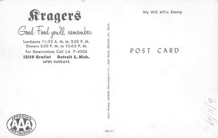 Kragers - Old Postcard Photo